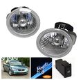 Front Bumper Driving Fog Lights Chrome With Clear Lens For 2002-2004 Altima 2003-2005 Murano And 2003-2006 Fx35 Fx45 