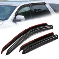 Auto Dynasty 4pcs Carbon Fiber Pattern Window Visors For 2004-2009 Dodge Durango Tape-on Front Rear Deflectors Rain Guards Sun 