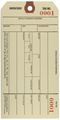 Aviditi G18011 10 Point Cardstock Stub Style Inventory Tag Number 0001-0999 6-1 4 Length X 3-1 8 Width Manila Case Of 1000 
