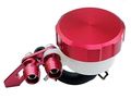 Red Cnc Machined Brake Clutch Motorcycle Racing Master Cylinder Fluid Reservoir Tank Oil Cup For Kawasaki Zzr1100 Alle