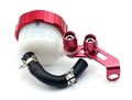 Red Cnc Machined Brake Clutch Motorcycle Racing Master Cylinder Fluid Reservoir Tank Oil Cup For Kawasaki Zzr1100 Alle