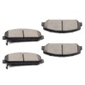 Front D1286 Ceramic 4pcs W Hardware Disc Brake Pad Set