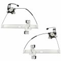 Rear Left Power Window Regulator With Motor For Hummer H2 2003 2004 2005 2006 2007 2008 2009 Replacement 751-707