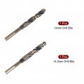 Uxcell Reduced Shank Drill Bit Set 14mm 14 5mm Titanium Nitride Coated High Speed Steel 4341 Tri-flat Drilling Tool For