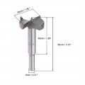 Uxcell Forstner Drill Bits 35mm Tungsten Carbide Wood Hole Saw Auger Opener Woodworking Hinge Drilling Boring Bit Cutter Gray