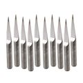 10pcs 15 Degree 0 2mm Carbide Round Tip Engraving Bits Cnc Router Carving