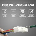 Keenso Terminal Tools 5pcs 1 Set Diy Titanium Alloy Automotive Wire Harness Pin Removal Plug Dismount Tool Kit