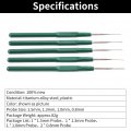 Keenso Terminal Tools 5pcs 1 Set Diy Titanium Alloy Automotive Wire Harness Pin Removal Plug Dismount Tool Kit