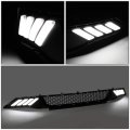 Led Light Bar Drl Honeycomb Mesh Front Lower Bumper Grille Compatible With Ford Mustang 2 3l 5 0l 18-19