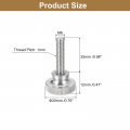 Uxcell M6x25mm Knurled Thumb Screws 5pcs 304 Stainless Steel Flat Head Bolts With Shoulder Grip Knobs Fasteners