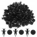 100pcs Plastic Rivet Push Type Bumper Fastener Retainer Clip 9mm For Car