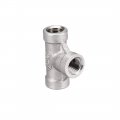 Stainless Steel 304 Cast Pipe Fitting 1 8bspt Female Thread Class 150 Tee Shaped Connector Coupler 3pcs 