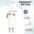 Slide Gate Guide Roller Kit 2 Set Nylon Rollers With Rear Post Bracket Adjustable Sliding Hardware For Barn Rolling Doors 1 97