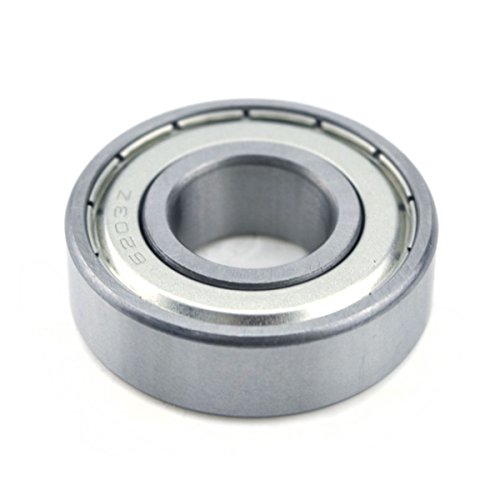 Urbest 63z Silver Tone Double Shielded 40mm Outer Diameter Deep Groove Ball Bearing