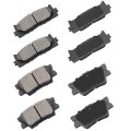D1222 D1212 Front And Rear Ceramic Brake Pad Set For Lexus Es300h 2013 2018 Es350 2007 Toyota Avalon 2008 Camry 2017 With 