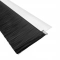 Uxcell Door Bottom Sweep H-shape Aluminum Alloy Base With 3 6-inch Black Nylon Brush 39-inch X 4 65-inch