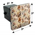 Framed Horses Selfie Picture Pattern Tow Trailer Hitch Cover Plug Insert