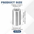 10 Piece Aluminum Spacer 3 4 In Od By 8 Id 1 7 16 Length Round Metal Standoff Bushing Plain Finish Unthreaded For Screws Bolts
