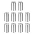 10pcs Aluminum Spacer 3 4 Od X 8 Id 1-7 16 Length Screw Standoff Bushing Plain Finish Unthreaded Round Metal For Screws Bolts 