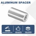 10 Piece Aluminum Spacer 3 4 In Od By 8 Id 1 7 16 Length Round Metal Standoff Bushing Plain Finish Unthreaded For Screws Bolts