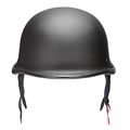 Yescom Dot German Style Motorcycle Half Helmet Open Face Cruiser Chopper Biker Skull Cap Black M