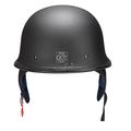 Yescom Dot German Style Motorcycle Half Helmet Open Face Cruiser Chopper Biker Skull Cap Black M