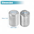 Uxcell 20pcs Car Aluminum Cylindrical Air Conditioner Pipe Joint Fitting Sleeve 14mm 22mm Hole Dia