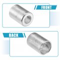 Uxcell 20pcs Car Aluminum Cylindrical Air Conditioner Pipe Joint Fitting Sleeve 14mm 22mm Hole Dia