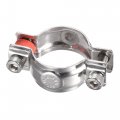 Uxcell Wall Ceiling Mount Pipe Supports 304 Stainless Steel Adjustable Bracket Clamp For 38-40mm 2pcs