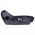 Motoku Black Front Left Seat Trim Panel Shield Cover For Ford Explorer 2020-2023 Driver Side Outer Cushion Bezel