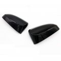 Exclusive Glossy Black Series Stick-on Top Half Door Mirror Overlays For 2012-2017 Toyota Camry Xv50 No Signal Cut 