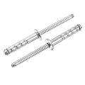50pcs 3 16 X 1 304 Stainless Steel Round Head Double-drum Blind Rivets Pull Nail Drum Type For Diy Sheet Metal Automotive 