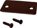 Crl Duranodic Bronze Shallow U Channel End Cap With Screws 