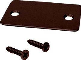 Crl Duranodic Bronze Shallow U Channel End Cap With Screws