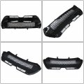 Waltyotur Black Front Bumper Upper Lower Grille Automotive Grilles Grill Set 2-pack Replacement For Corolla Se Xse Sedan 4-door
