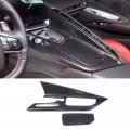 Sekhyna Gear Shift Panel Cover Trim Abs 2pcs Compatible With Corvette C8 Stingray 2020-2023 Center Console Anti-slip Switch Abs