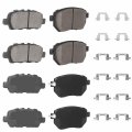 Front Rear Ceramic Brake Pads Set Fit For Nissan Maxima 2004-2008 Murano 2003-2007 2009-2011 Infiniti Fx35 2003-2005 Fx45 03-05 