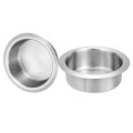 2 Pcs01 Stainless Steel Drop-in Cup 1 38 X 4 2 Drink Can Holder Poker Table Insert For Sofa Boat Car Marine Silver 