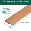 Uxcell Floor Edging Trim Strip Self Adhesive Carpet To Tile Transition For Laminate Doorway Edge Height Less Than 5mm 0 2 Brown