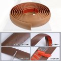 Uxcell Floor Edging Trim Strip Self Adhesive Carpet To Tile Transition For Laminate Doorway Edge Height Less Than 5mm 0 2 Brown