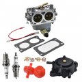 Whfzn Carburetor With Fuel Pump Spark Plug For Generac 0e25480esv 0e0506 0e25480srv Replacement 0g4612 0k1588 Gp15000 Gp17500