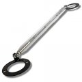 Eparts Aluminum Rear Upper Silver Cnc Tower Brace Strut Bar For 1992-2001 Honda Prelude 