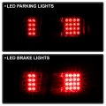 Acanii For 1996 1997 1998 Honda Civic Sedan Red Smoked Led Tail Lights Rear Brake Lamps Pair Replacement Left Right