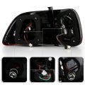 Acanii For 1996 1997 1998 Honda Civic Sedan Red Smoked Led Tail Lights Rear Brake Lamps Pair Replacement Left Right