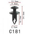 Autobahn88 Cowl Panel To Reinforcement Plate Engine Splash Shield Clip Compatible With Nissan Gm Mitsubishi Oem 6686001w01