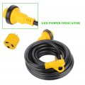 Ocpty Rv Cord 30amp Extension 25foot Heavy Duty Cords With Twist Lock Connector For Trailer Camper Motorhome