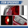 Auto Dynasty Tail Lights Assembly Rear Lamps For 2015-2022 Gmc Canyon Driver And Passenger Side Chrome Housing Red Clear Lens