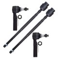 4 Piece Front Inner Outer Tie Rod End Kit Es3459 Ev195 For Buick Allure 2005 2009 Century 1997 Lacrosse Regal Chevrolet Impala 