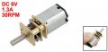 Uxcell 30 Rpm Dc 6v 2 5kg Micro Gear Box Speed Reducing Motor