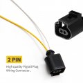 Hoypeyfiy Female Electrical Harness Connector 2 Pin Pigtail Plug Replacement For Jetta Golf Mk4 Mk5 Beetle 1j0973702